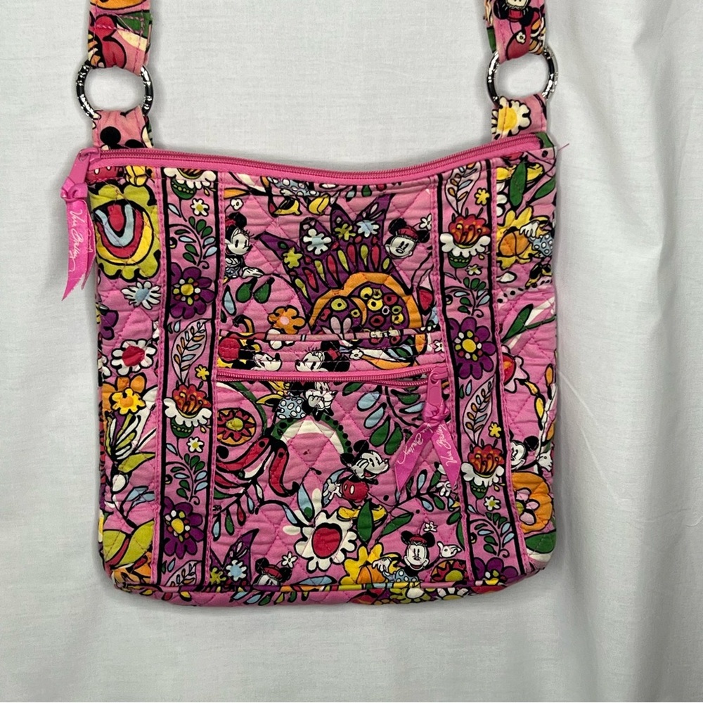 VERA BRADLEY X DISNEY JUST MOUSING AROUND PINK HIPSTER CROSSBODY BAG